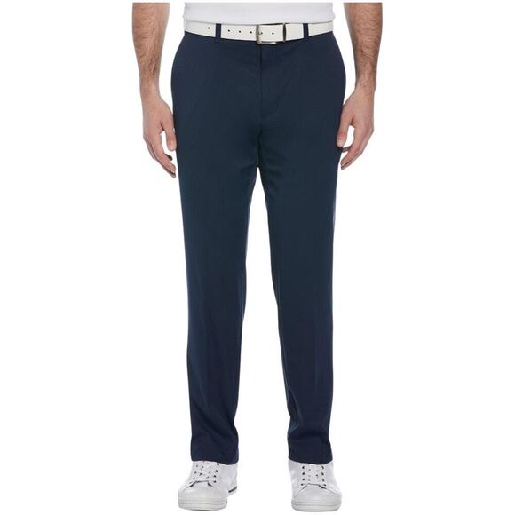 PGA TOUR Mens Navy Blue Solid Active Waistband Flat Front Pants | NEW/NWT!! - Picture 1 of 8
